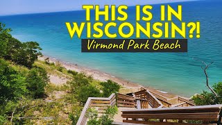 Virmond Park beautiful beach in Mequon Wisconsin walk through tour [upl. by Orwin]