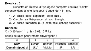 Exercice  5  Atomistique [upl. by Elizabeth]