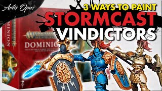 How to Paint VINDICTORS  3 ways  Dominion Stormcast [upl. by Arvind602]