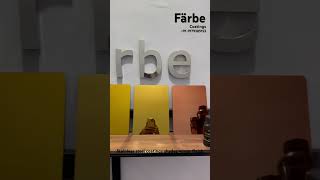 Stainless steel coatings colors mirror finish spray pvd by farbe coatings [upl. by Audette133]