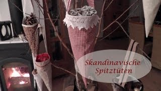 DIY  Spitztüten aus Stoff nähen I schwedische Weihnachtsdeko selber machen I Nähanleitung I How to [upl. by Jane]