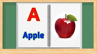 Draw A For Apple 🍎 Alphabet Drawing Painting and Colouring For Kids and Toddlers Step by Step [upl. by Sirahc826]