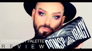 CONSPIRACY PALETTE REVIEW NEDERLANDS JEFFREE STAR X SHANE DAWSON [upl. by Nosnehpets]