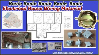 Basic Electrical House Wiring Material Names  Home Wiring ns electrical tamil [upl. by Mommy]