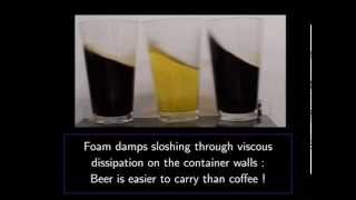 Beer inspires antisloshing science  2014 Gallery of Fluid Motion  APSDFD [upl. by Eireva]