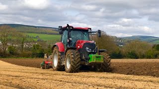 CASE MAXXUM 150 PLOUGHING WITH A 4 FURROW KVERNELAND PLOUGH WICKLOW IRELAND 🇮🇪 [upl. by Mlehliw531]