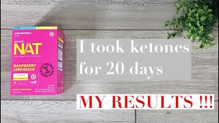 PRUVIT KETOOS NAT Ketones I took ketones for 20 days  my results [upl. by Aidan568]