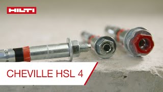 Cheville Hilti HSL 4  le dimensionnement facile et linstallation de qualité [upl. by Elephus]