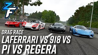 The Crew Motorfest  Ferrari LAFERRARI vs Porsche 918 Spyder  Drag Race [upl. by Cyrill]