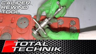 How to Use Brake Caliper Rewind Tool Kit NEW VIDEO VERSION  ALL MAKES amp MODELS  TOTAL TECHNIK [upl. by Meesak]