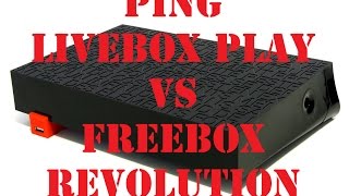 COMPARATIF Ping livebox play Freebox Revolution Fastpath Fr Hd [upl. by Sears90]