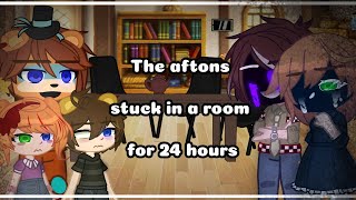 Aftons stuck in a room for 24 hours  Part 2  FNaF Gacha club  Glammike AU [upl. by Tillio]