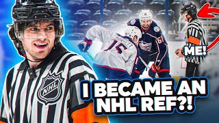 REFFING AN NHL HOCKEY GAME MICD UP REF [upl. by Ahseal]