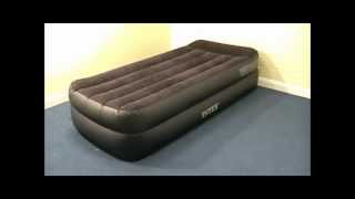 Intex TwinSingle Airbed with BuiltIn Pump [upl. by Engedus]