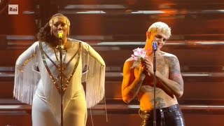 Achille Lauro  Sanremo 2022  Domenica  live video completo [upl. by Kimmi633]