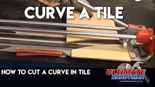 How to cut a curve in tile [upl. by Casmey258]