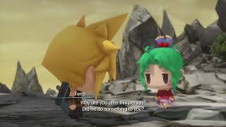 World of Final Fantasy Cloud amp Terra Scene ENGLISH [upl. by Kristel]