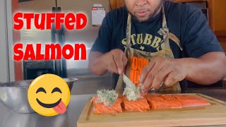 Stuffed Salmon Recipe [upl. by Sedlik]