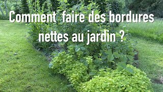 Comment faire des bordures nettes au jardin [upl. by Dorrej]