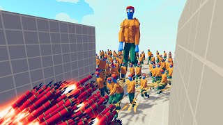 100X AQUAMAN ARMY  GIANT vs ALL OVERPOWERED UNITS TABS  Totally Accurate Battle Simulator [upl. by Aniroz]