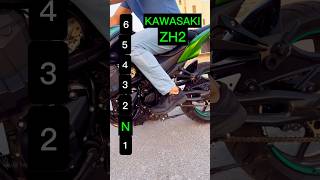 Maximum speed for each gear on a Kawasaki ZH2 [upl. by Llertrac]