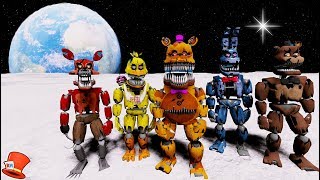 NIGHTMARE ANIMATRONICS GO TO SPACE GTA 5 Mods FNAF RedHatter [upl. by Jeremy800]