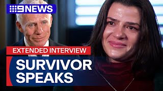 Extended interview Bondi Junction stabbing survivor  9 News Australia [upl. by Lemon]