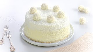 Raffaello Torte  ein Kokos Kuchen Rezept so lecker wie die Pralinen [upl. by Eugnimod791]