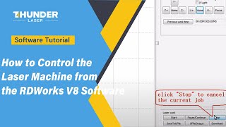 How to Control the Laser Machine from the RDWorks V8 Software [upl. by Odragde]