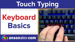 Typing Tutorial Beginner Keyboard Skills [upl. by Enialb]