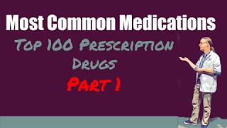 Top 100 Prescription Drugs  The Most Common Medications To Know Brand and Generic Part 1 [upl. by Wehtta275]