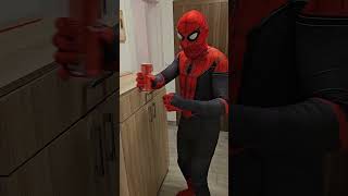 SpiderMans Epic Fail Soda Can Opening Gone Wrong 🕷️🍹 spidermantrick [upl. by Shirah]