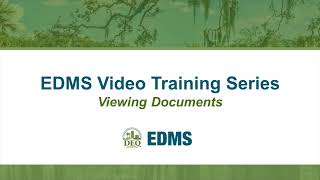 LDEQ EDMS Video Training Series – Viewing Documents [upl. by Prudi117]