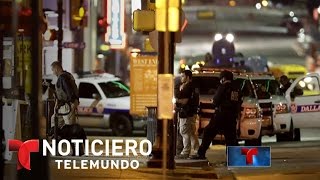 Tensión racial base de la masacre de Dallas  Noticiero  Noticias Telemundo [upl. by Tavish]