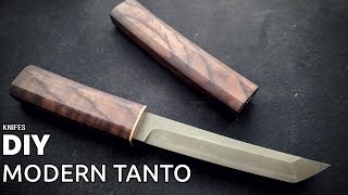 Knife Making  Modern Tanto [upl. by Heather767]