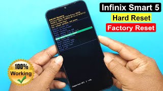 Infinix Smart 5 X657 Hard Reset  Infinix Smart 5 Factory Reset  Pattren Unlock Without Pc [upl. by Alracal]