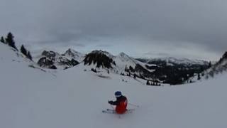 Vidéo 360° Léo Paul 5ans jeune moniteur de ski [upl. by Nashoma]