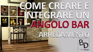 COME CREARE E INTEGRARE UN ANGOLO BAR  Belula Design [upl. by Fillian]