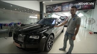 Khám phá RollsRoyce Ghost Black Badge giá khoảng 40 tỷ tại Hà Nội XEHAYVN [upl. by Arny]