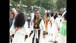 Women and girls from Tigray celebrate Ashenda Place de La Bastille Paris [upl. by Novit321]