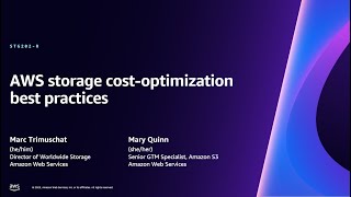 AWS reInvent 2023  AWS storage costoptimization best practices STG202 [upl. by Nulubez]