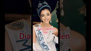 list of miss World from india 19542024 winners list 🏆 missworld [upl. by Scherle]