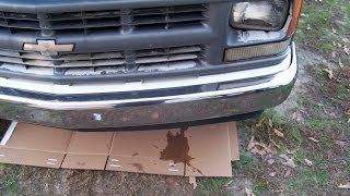 9698 Chevy CK pickup coolant leak step 1  finding the leak [upl. by Ibob]