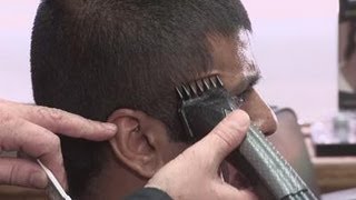 How to use clippers on mens hair [upl. by Servais610]