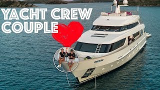 A Super Yacht Crew Couple  QampA  Whats it like [upl. by Neilla733]