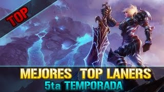 Top de Campeones  Mejores Campeones para el Carril Superior  League Of Legends [upl. by Louis]