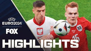 Poland vs Austria Highlights  UEFA Euro 2024 [upl. by Turne]