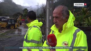 Tahiti et Moorea sous les eaux une vigilance orange émise [upl. by Mateya949]