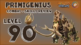 Monster Legends  Primigenius Review Skills  Combat [upl. by Ebony308]