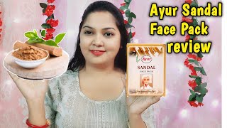 Ayur Sandalwood Face Pack  Ayur sandalwood powder review Chandan powder face pack [upl. by Nahor109]